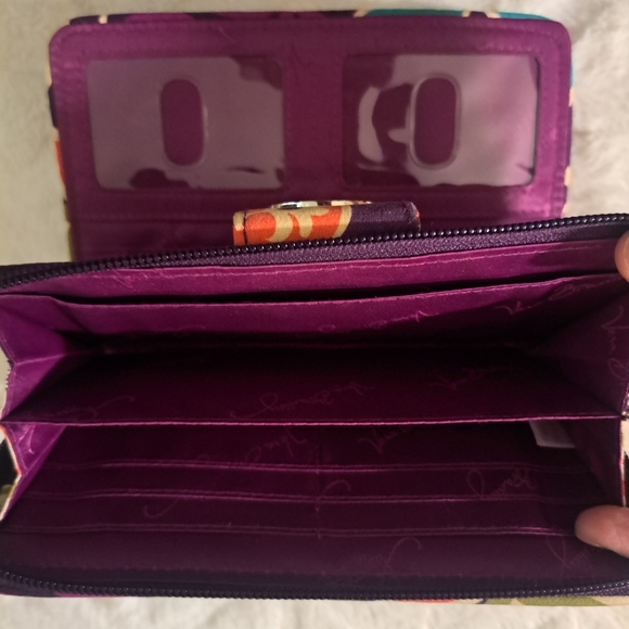 Vera Bradley multicolor large quilted wallet - Picture 6 of 6